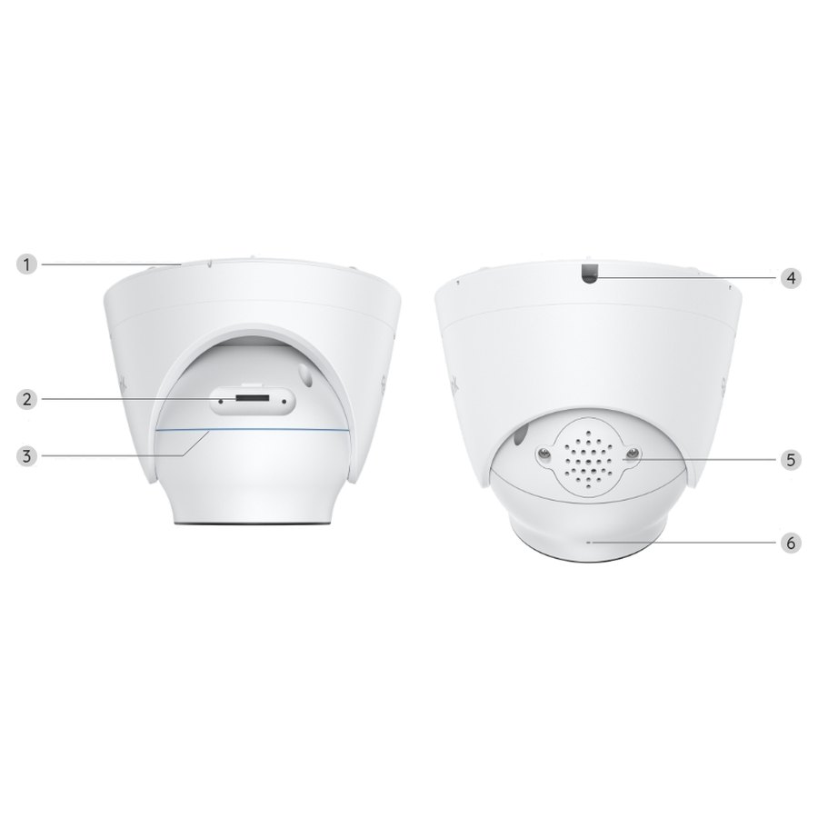 Reolink CX820 no sāniem un apakšas