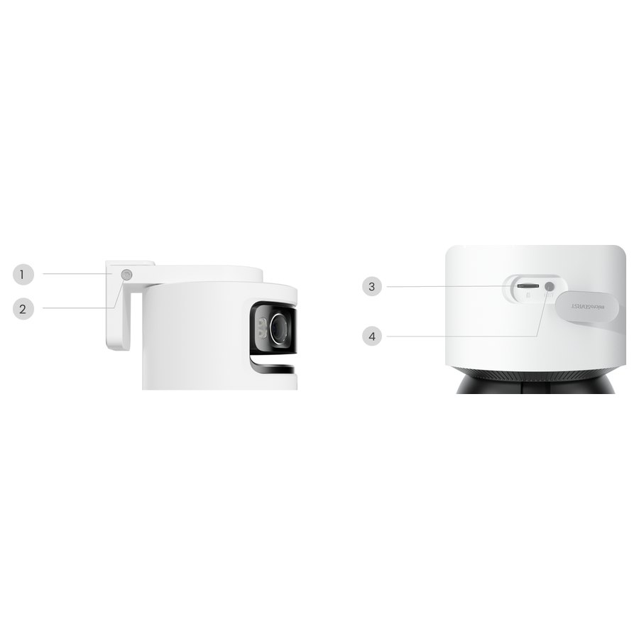 Reolink OMVI 3i WiFi no sāniem un aizmugures