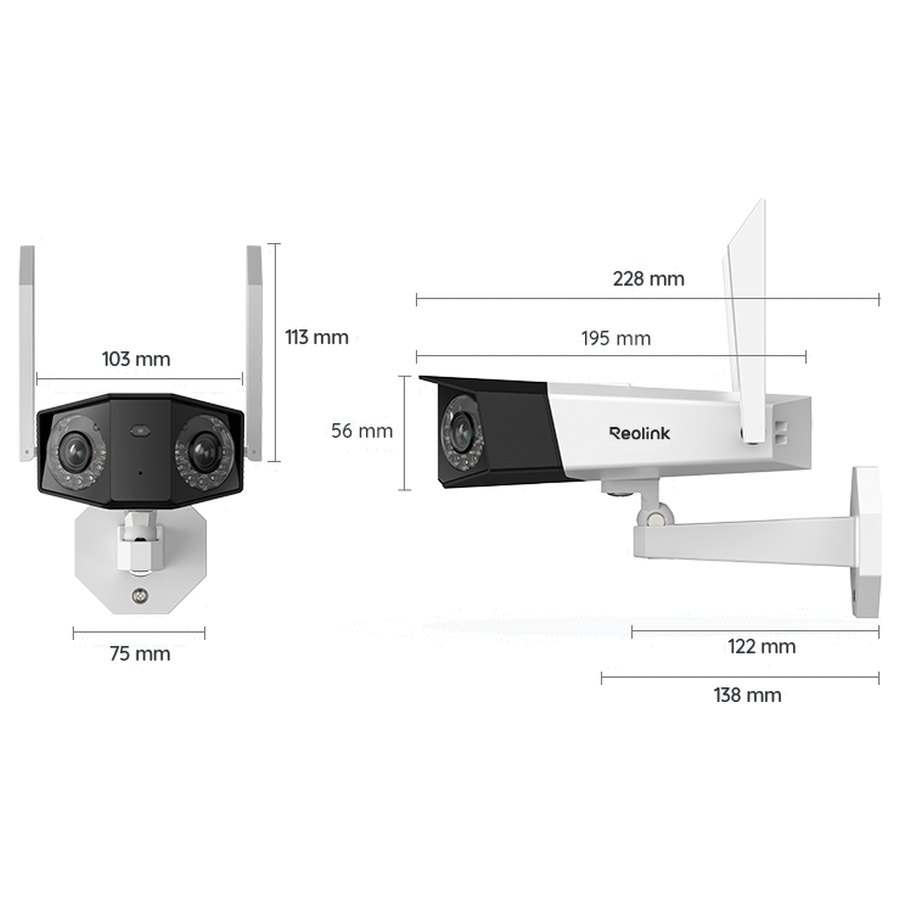 Reolink Duo 2 WiFi izmēri