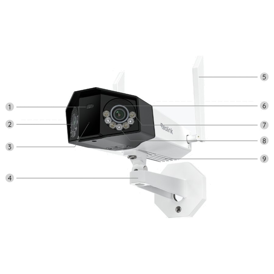 Reolink Duo 3 WiFi skats no priekšpuses