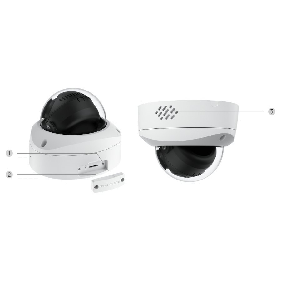 Reolink Duo 3V PoE no sāniem un apakšas