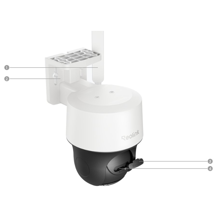 Reolink Go PT S Lite no sāniem