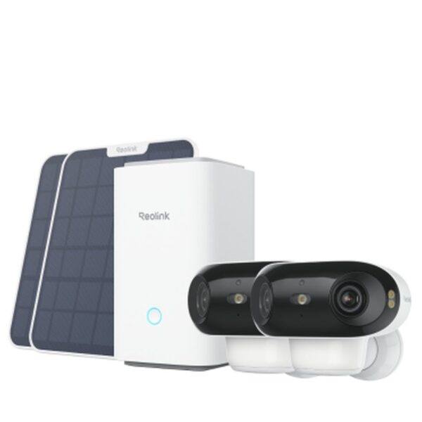 Reolink Home Hub komplekts: 2 × Argus 4 Pro + Home Hub, balts