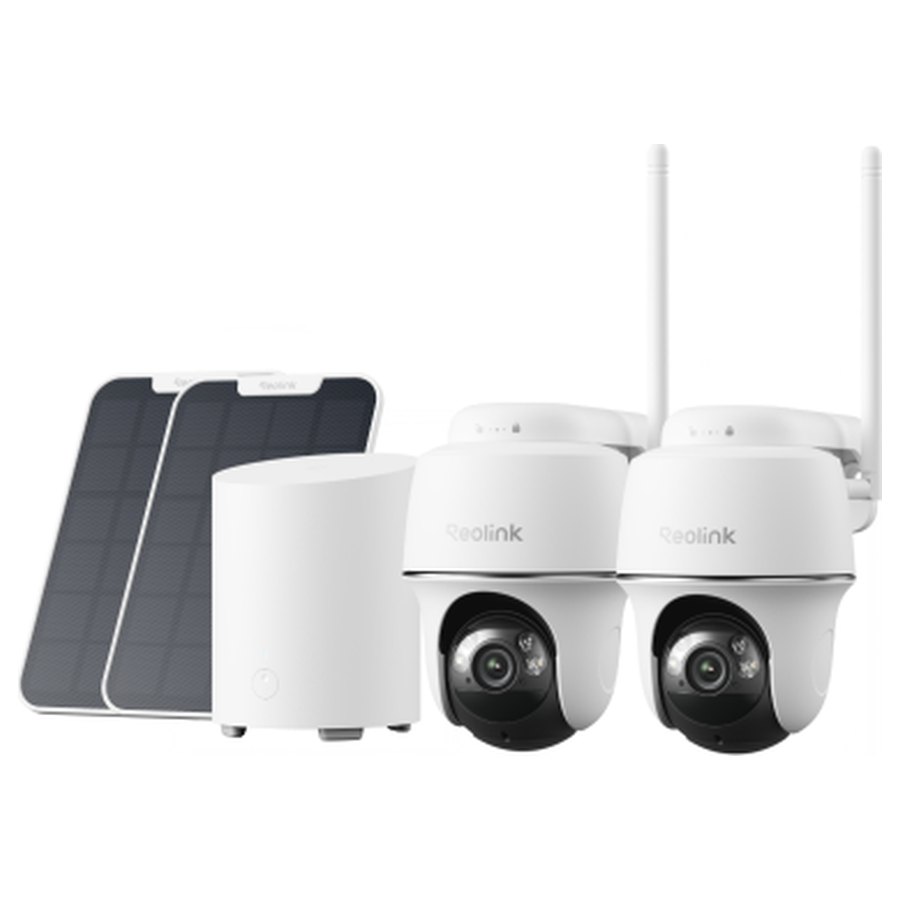 Reolink Home Hub Mini komplekts: 2 × Argus PT + Home Hub Mini, balts