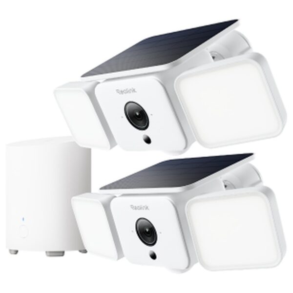 Reolink Home Hub Mini komplekts: 2 vai 4 × Solar Floodlight Cam + Home Hub Mini, 4 MP