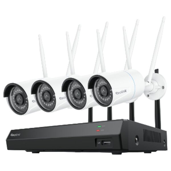 Reolink RLK12-500WB4 WiFi novērošanas komplekts: ierakstītājs + 4 kameras, 5 MP