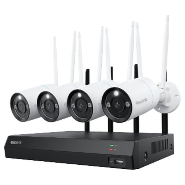 Reolink RLK12-800WB4 WiFi novērošanas komplekts: ierakstītājs + 4 kameras, 4K
