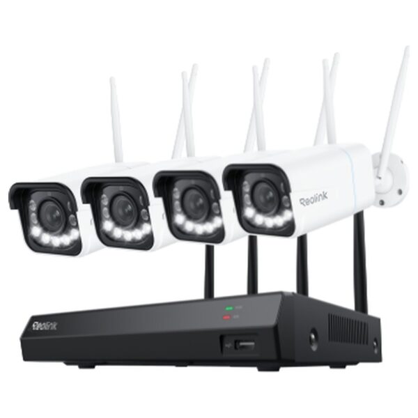 Reolink RLK12-811WB4 WiFi novērošanas komplekts: ierakstītājs + 4 kameras ar tālummaiņu, 4K