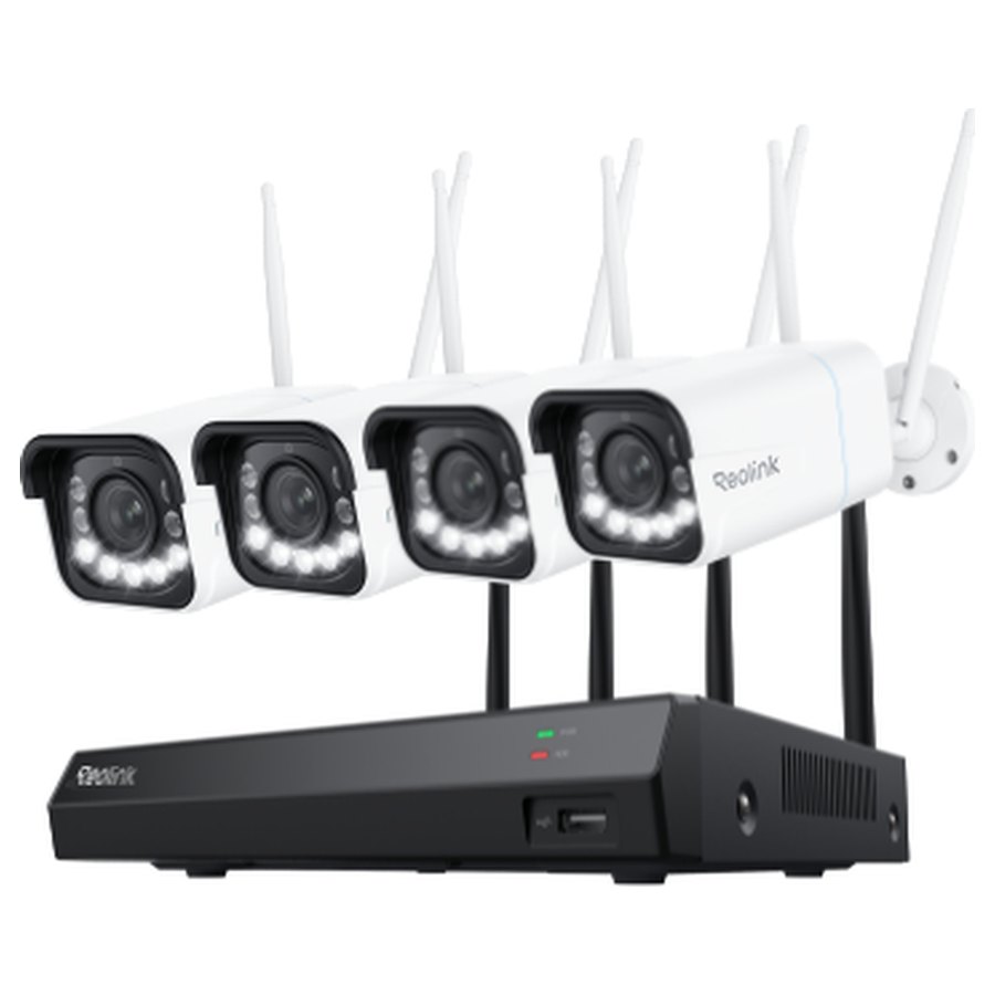 Reolink RLK12-811WB4 WiFi novērošanas komplekts: ierakstītājs + 4 kameras ar tālummaiņu, 4K
