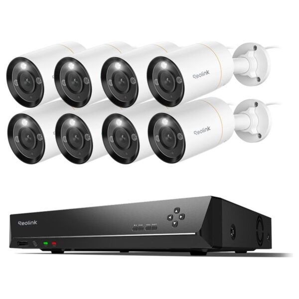 Reolink RLK16-1200B8-A novērošanas komplekts: 16 kanālu ierakstītājs + 8 kameras, 12 MP