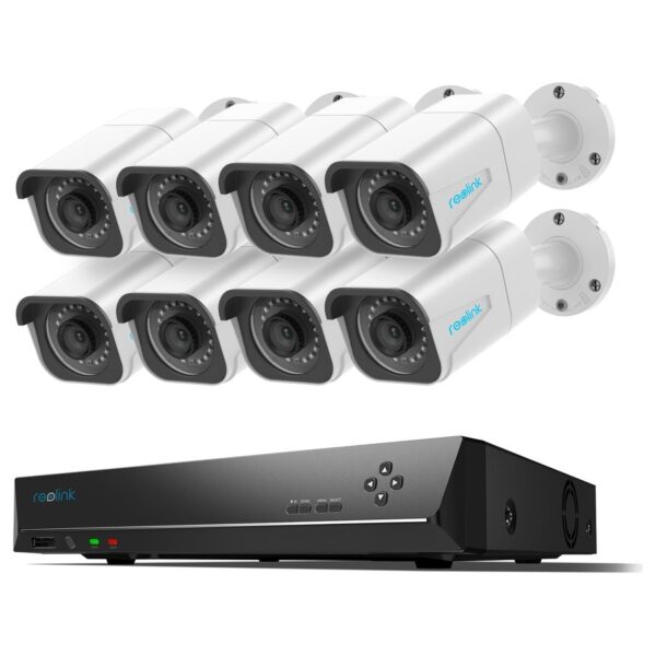 Reolink RLK16-800B8 novērošanas komplekts: 16 kanālu ierakstītājs + 8 kameras, 4K