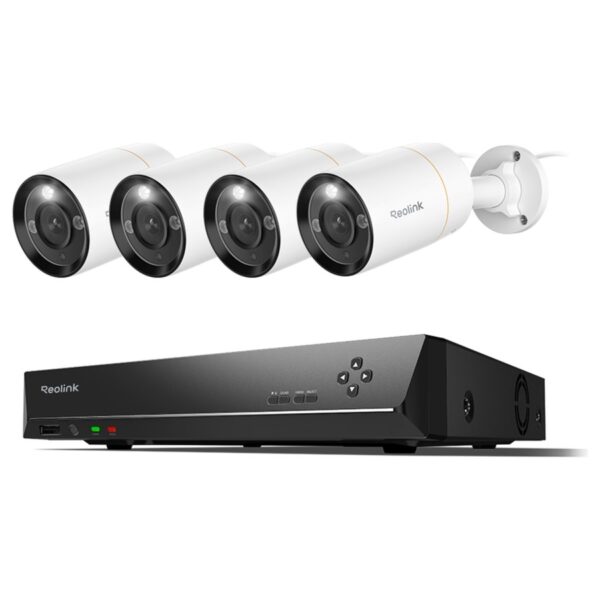 Reolink RLK8-1200B4-A novērošanas komplekts: 8 kanālu ierakstītājs + 4 kameras, 12 MP