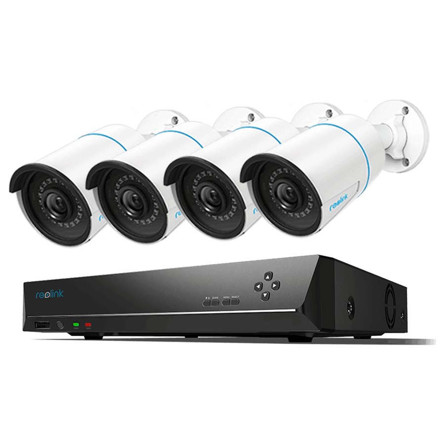 Reolink RLK8-510B4-A novērošanas komplekts: 8 kanālu ierakstītājs + 4 kameras, 5 MP