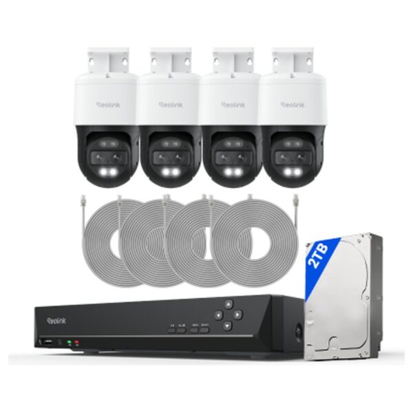 Reolink RLK8-800TM4 novērošanas komplekts, balts, ar 2 TB cieto disku