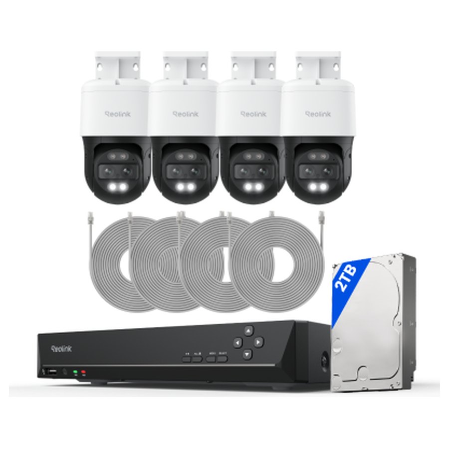Reolink RLK8-800TM4 novērošanas komplekts, balts, ar 2 TB cieto disku