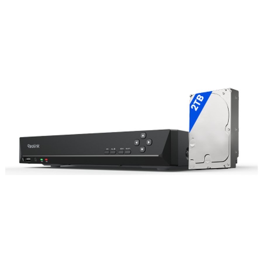 Reolink RLN8-410 tīkla ierakstītājs, 8 PoE porti un 2 TB disks