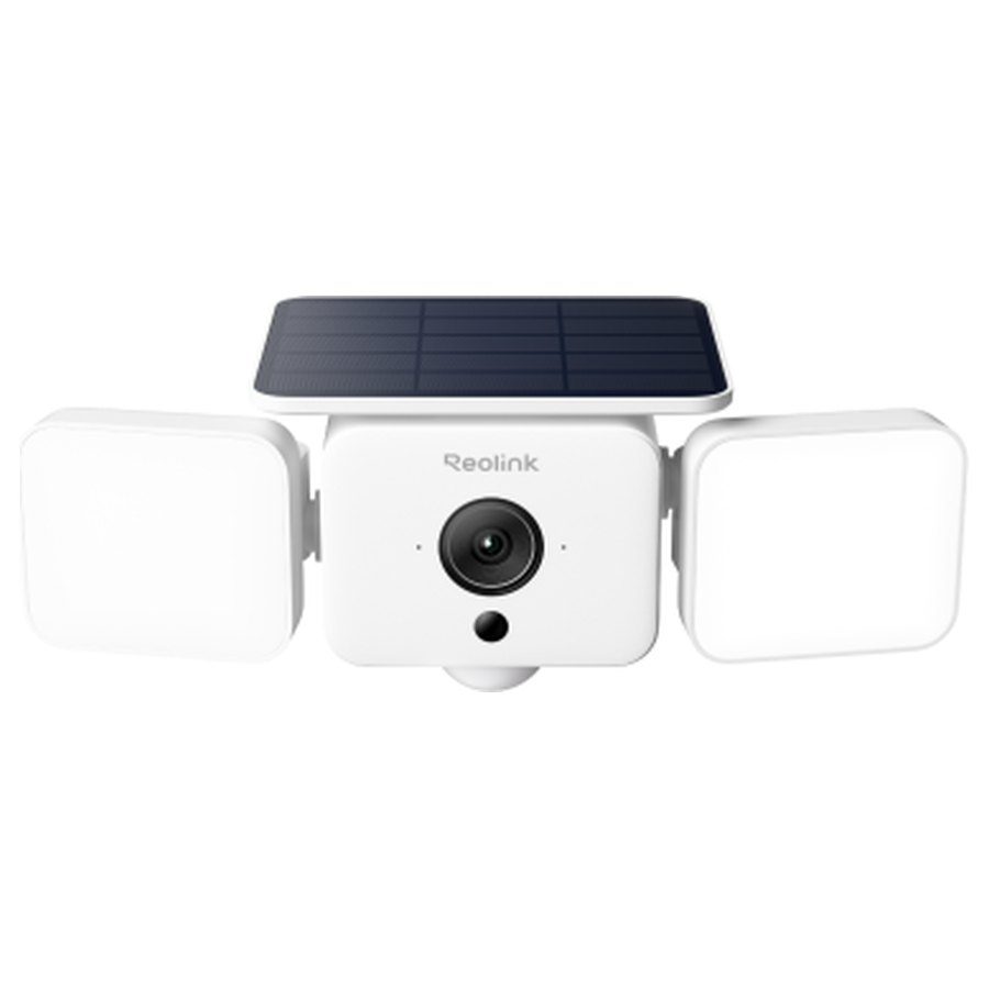 Reolink Solar Floodlight Cam WiFi novērošanas kamera ar saules paneli un prožektoru, 4 MP