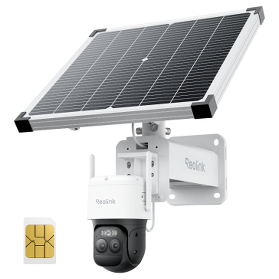 Reolink TrackMix LTE Plus 2 4G novērošanas kamera ar saules paneli un akumulatoru bloku, 4 MP