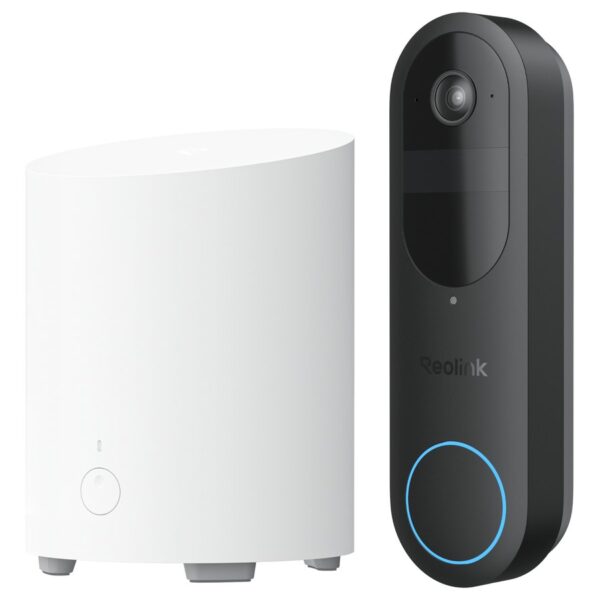 Reolink video durvju zvana komplekts: Video Doorbell (2nd Gen) + Home Hub Mini, 4 MP