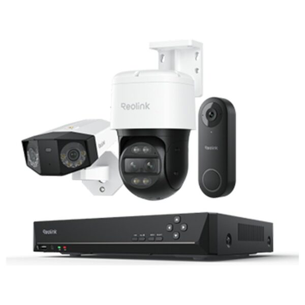 Reolink Whole-Home Advanced novērošanas komplekts: ierakstītājs, 2 kameras un video durvju zvans, 4 ierīces