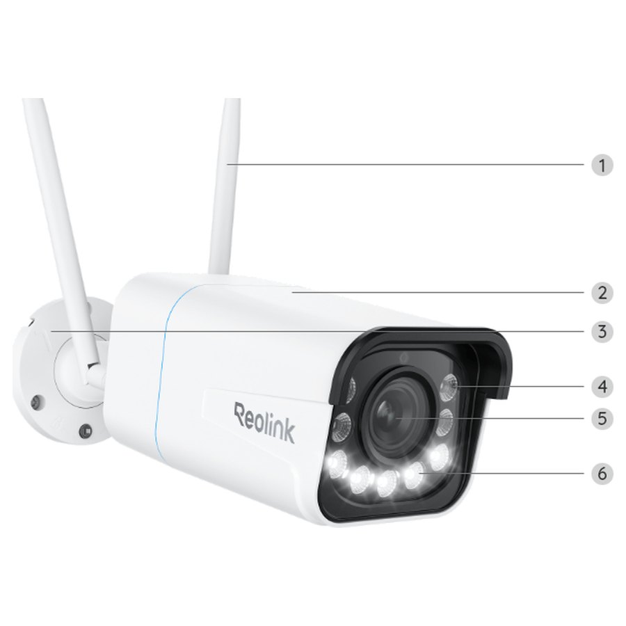 Reolink RLC-811WA skats no priekšas