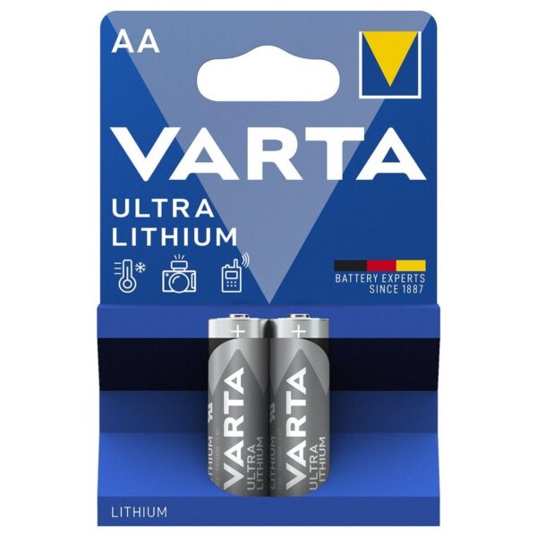 Varta Lithium AA litija baterijas meža kamerai, 2 gab.